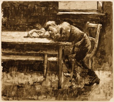 Trabajador durmiendo de Lesser Ury
