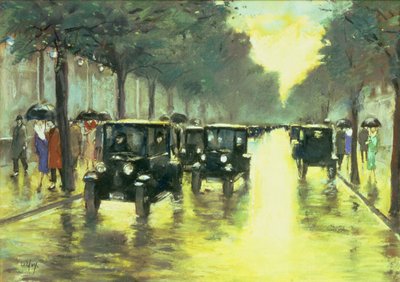 Escena de calle de Lesser Ury