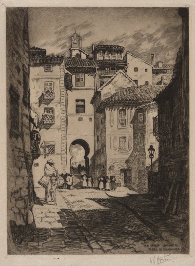 Calle que conduce a la Plaza de Zocodover, Toledo de Lester George Hornby