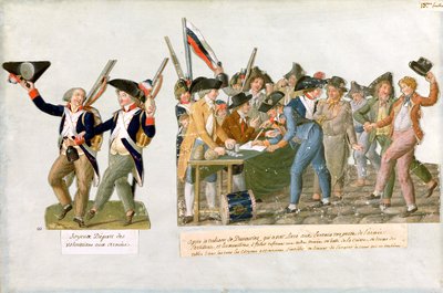 Feliz partida de los voluntarios del ejército de Lesueur Brothers