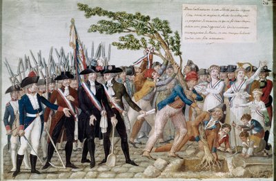Plantación del árbol de la libertad de Lesueur Brothers