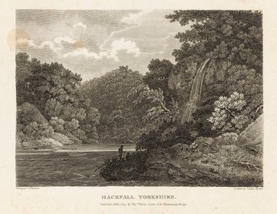 Hackfall, Yorkshire (grabado) de Letitia Byrne