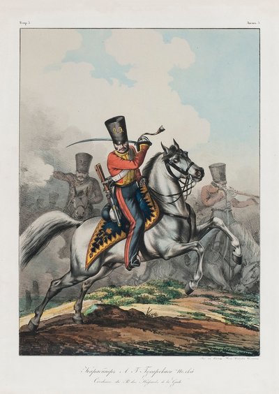 Carabinero del regimiento de Húsares, 1830s de Lev Alexandrovich Belousov