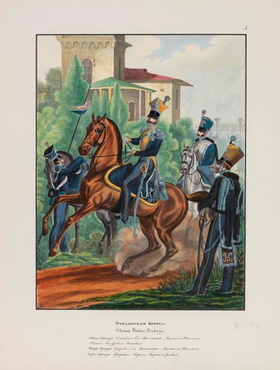 Cuerpo de Granaderos del Ejército Imperial Ruso Uniformes del Ejército Imperial Ruso, 1837-1839 de Lev Alexandrovich Belousov