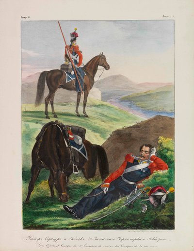 Oficial del Escuadrón Cosaco del Mar Negro, Uniformes del Ejército Imperial Ruso de Lev Alexandrovich Belousov
