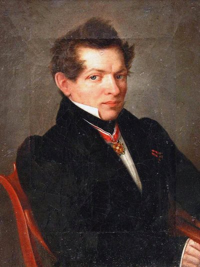 Retrato del matemático Nikolai Lobachevsky 1792-1856 de Lev Dmitrievich Kryukov