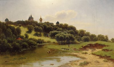 El Monasterio Savvino-Storozhevsky cerca de Zvenigorod, 1860 de Lev Lyvovich Kamenev