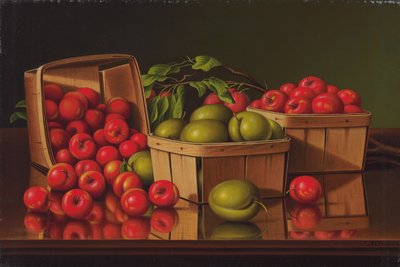 Naturaleza Muerta con Cesta de Ciruelas de Levi Wells Prentice