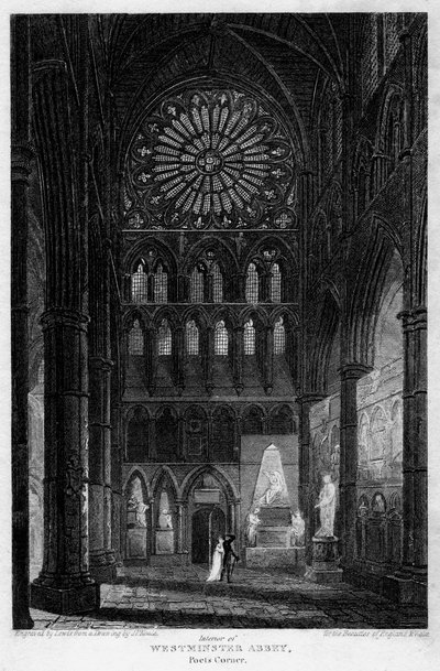 Rincón de los Poetas, Abadía de Westminster, Londres, 1815 de Lewis