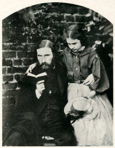 George Macdonald y su hija Lilia Scott MacDonald, c1863, 1948 de Lewis Carroll