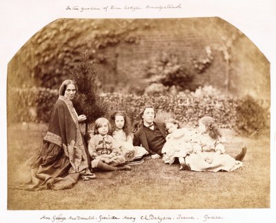 Retrato de la Familia MacDonald con Lewis Carroll, 1863 de Lewis Carroll