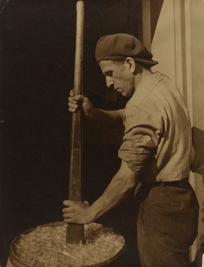 Trabajador de fábrica de Lewis W. Hine
