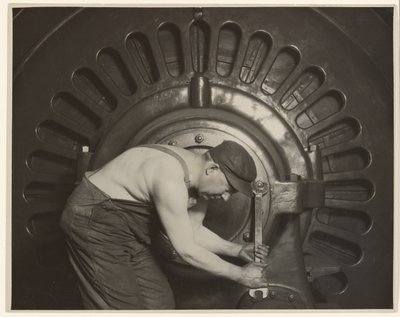 Mecánico de Power House. de Lewis W. Hine