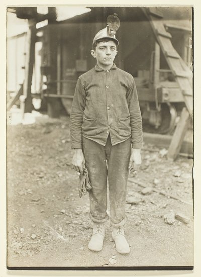Conductor en una mina de carbón de Pensilvania de Lewis Wickes Hine