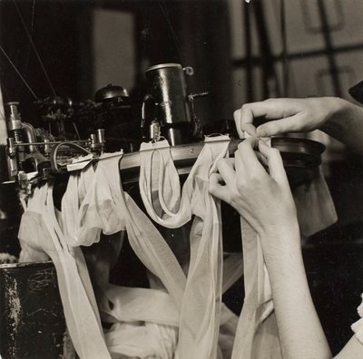Trabajador de calcetería de Lewis Wickes Hine