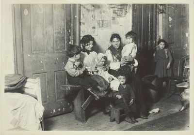 Familia italiana, Chicago de Lewis Wickes Hine