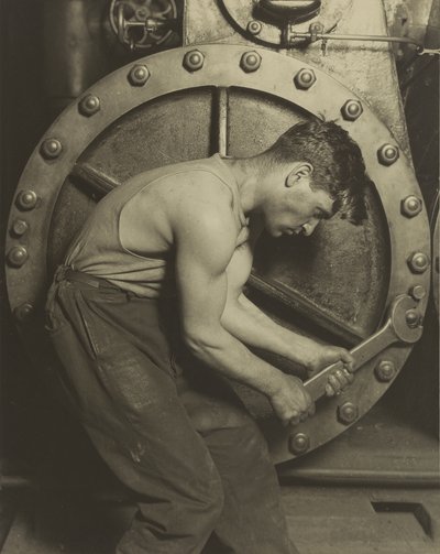 Mecánico y Bomba de Vapor, 1921 de Lewis Wickes Hine