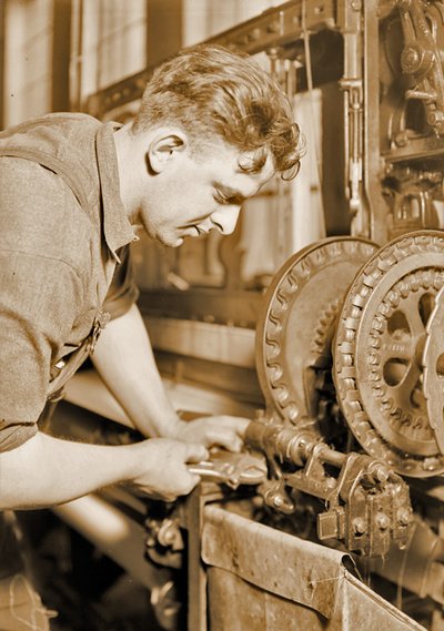 Retrato de un mecánico poderoso, c.1924 de Lewis Wickes Hine
