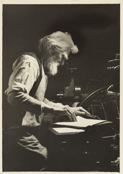 Impresor en Nueva York, 1905 de Lewis Wickes Hine