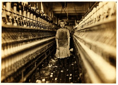 Hiladora, Globe Cotton Mill, Augusta, Georgia, 1909 de Lewis Wickes Hine