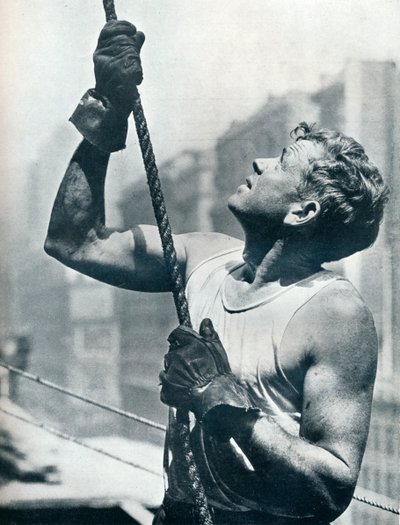 El Empire State Building: Trabajadores de rascacielos, c. 1931 de Lewis Wickes Hine