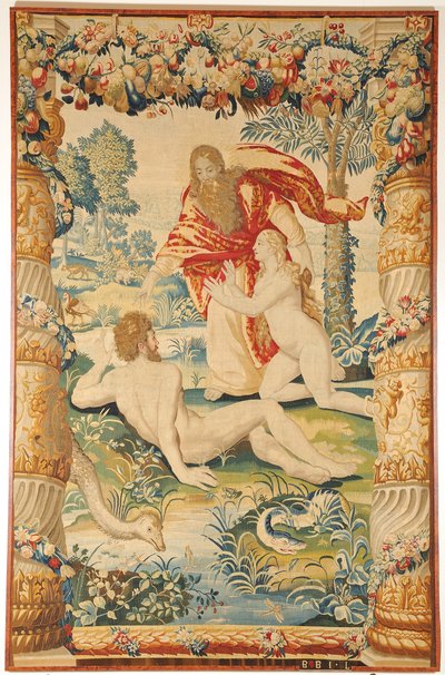 Tapiz de Adán y Eva, c. 1650-1660 de Leyniers Workshop