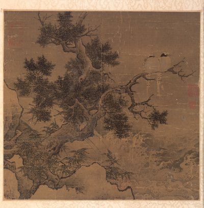 Pájaros en un Árbol sobre una Catarata, 1127-1279 de Li Di