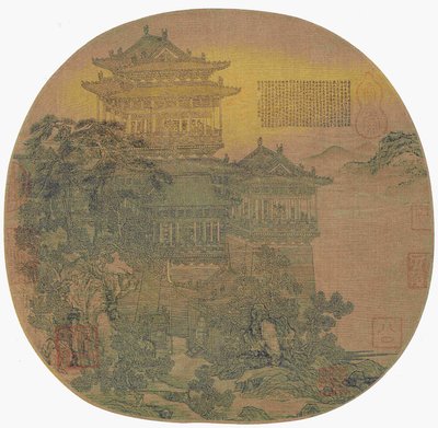 El mirador de Yueyang de Li Sheng (fl. 908-925) de Li Sheng