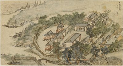 El ermitaño de los cinco ciervos, principios del siglo XVII de Li Shida