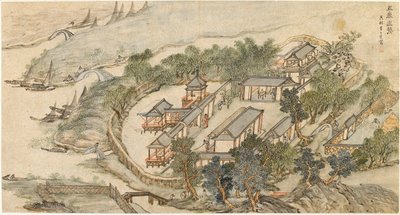El Ermitaño de los Cinco Ciervos, principios del siglo XVII de Li Shida