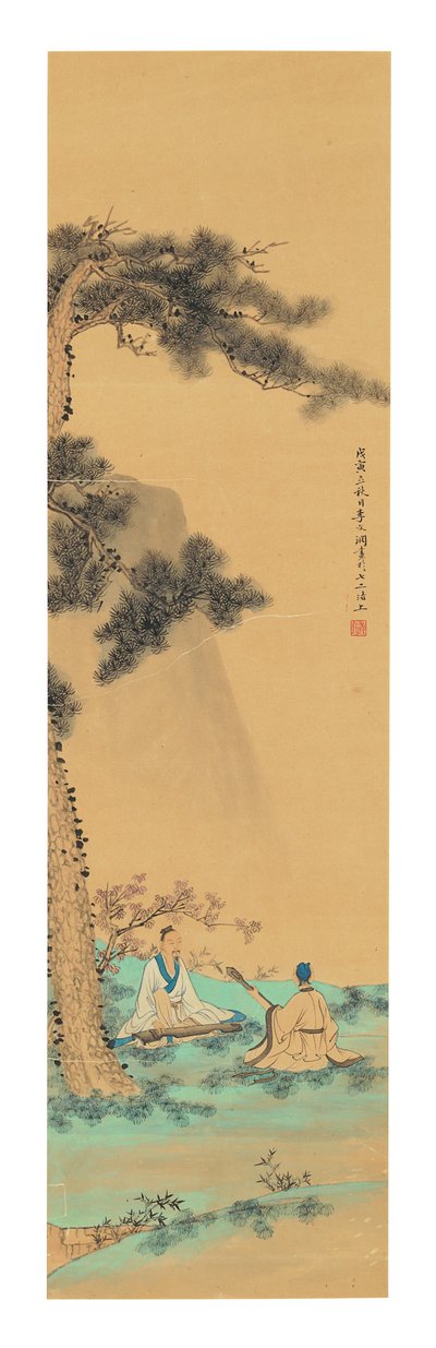 Dos músicos, 1758 de Li Wenyuan