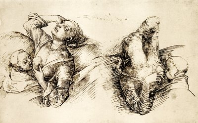 Estudios de una mujer durmiendo de Liberale da Verona