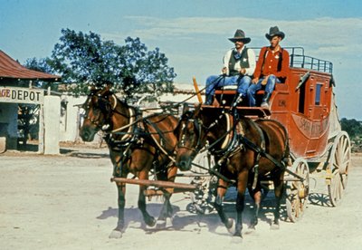 Una diligencia restaurada en Alamo Village, Bracketville, Texas de Unbekannt Unbekannt