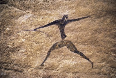 Arquero, pintura rupestre, Tassili n