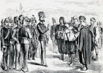 El general austriaco Josip Filipovic recibiendo una delegación musulmana de Unbekannt Unbekannt