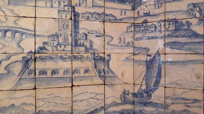 Torre de Belém representada en azulejo de Unbekannt Unbekannt