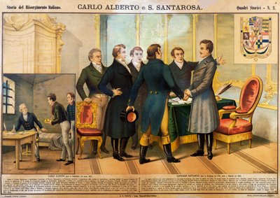 Carlo Alberto jurando la Constitución, 14 de marzo de Unbekannt Unbekannt