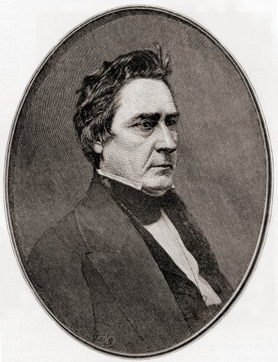 David Rice Atchison, de The Century Magazine, publicado 1887 (grabado) de Unbekannt Unbekannt
