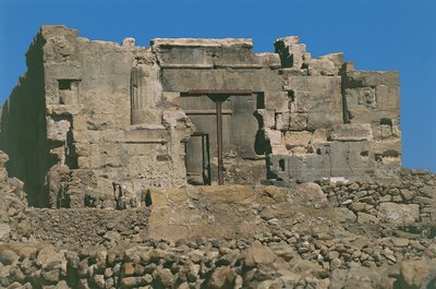 Egipto. Antigua Aghurmi en el Oasis de Siwa (Siwah). Templo del Oráculo o templo de Amón. Dinastía XXVI, 664-525 a.C. de Unbekannt Unbekannt