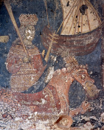 Fresco en iglesia en Deliana, Creta, Grecia de Unbekannt Unbekannt