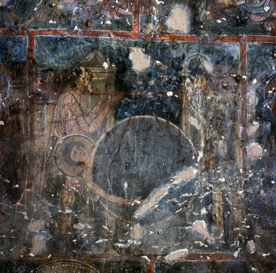 Fresco en el monasterio de Agios Georgios, Diavaide, Creta, Grecia de Unbekannt Unbekannt