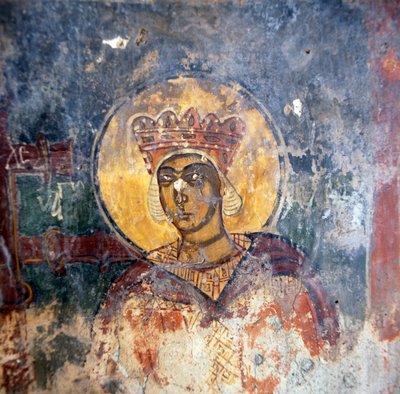 Fresco en la Iglesia Bizantina de Agios Georgios de Unbekannt Unbekannt