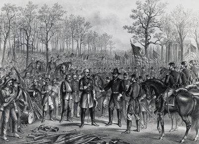 General Robert Lee rindiéndose al General Ulysses Grant en Appomattox, 9 de abril de Unbekannt Unbekannt