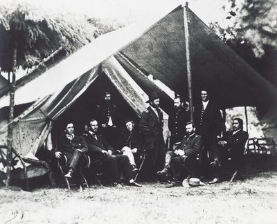 General Ulysses Grant y su personal en City Point, verano de 1864, Guerra Civil Americana, EE.UU. de Unbekannt Unbekannt
