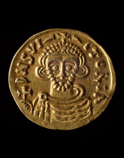 Moneda de oro del Príncipe Arechi, anverso, monedas lombardas, siglo VIII de Unbekannt Unbekannt