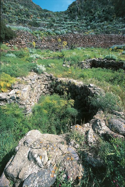 Italia, Región de Sicilia, Provincia de Messina, Isla Filicudi, Capo Graziano, Ruinas del pueblo prehistórico de Unbekannt Unbekannt