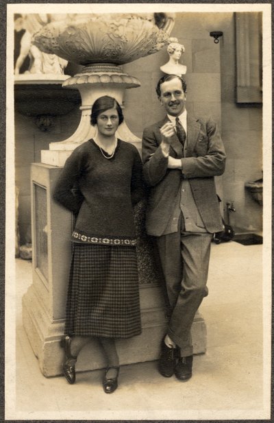 Lady Rachel Cavendish y Viscount Stuart of Findhorn (foto en blanco y negro) de Unbekannt Unbekannt