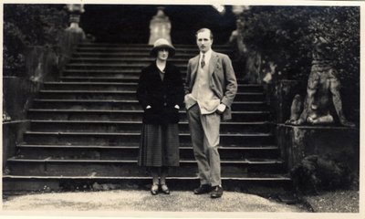 Lady Rachel Cavendish y el vizconde Stuart de Findhorn (foto en blanco y negro) de Unbekannt Unbekannt