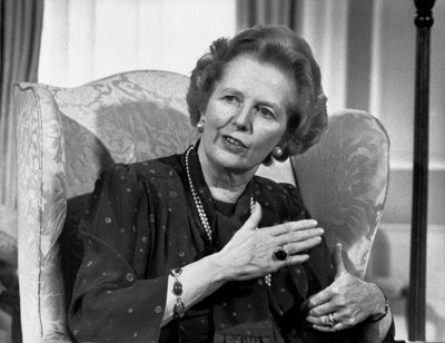 Margaret Thatcher, política británica, abril de 1987 de Unbekannt Unbekannt
