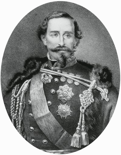 Retrato de Alfonso Ferrero della Marmora (1804-1878), general y político italiano, grabado de Unbekannt Unbekannt